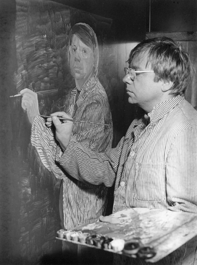 PAINTING Peter Dreher - self portraits
